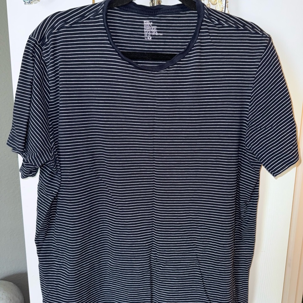 H&M Navy Striped Men's Shirt